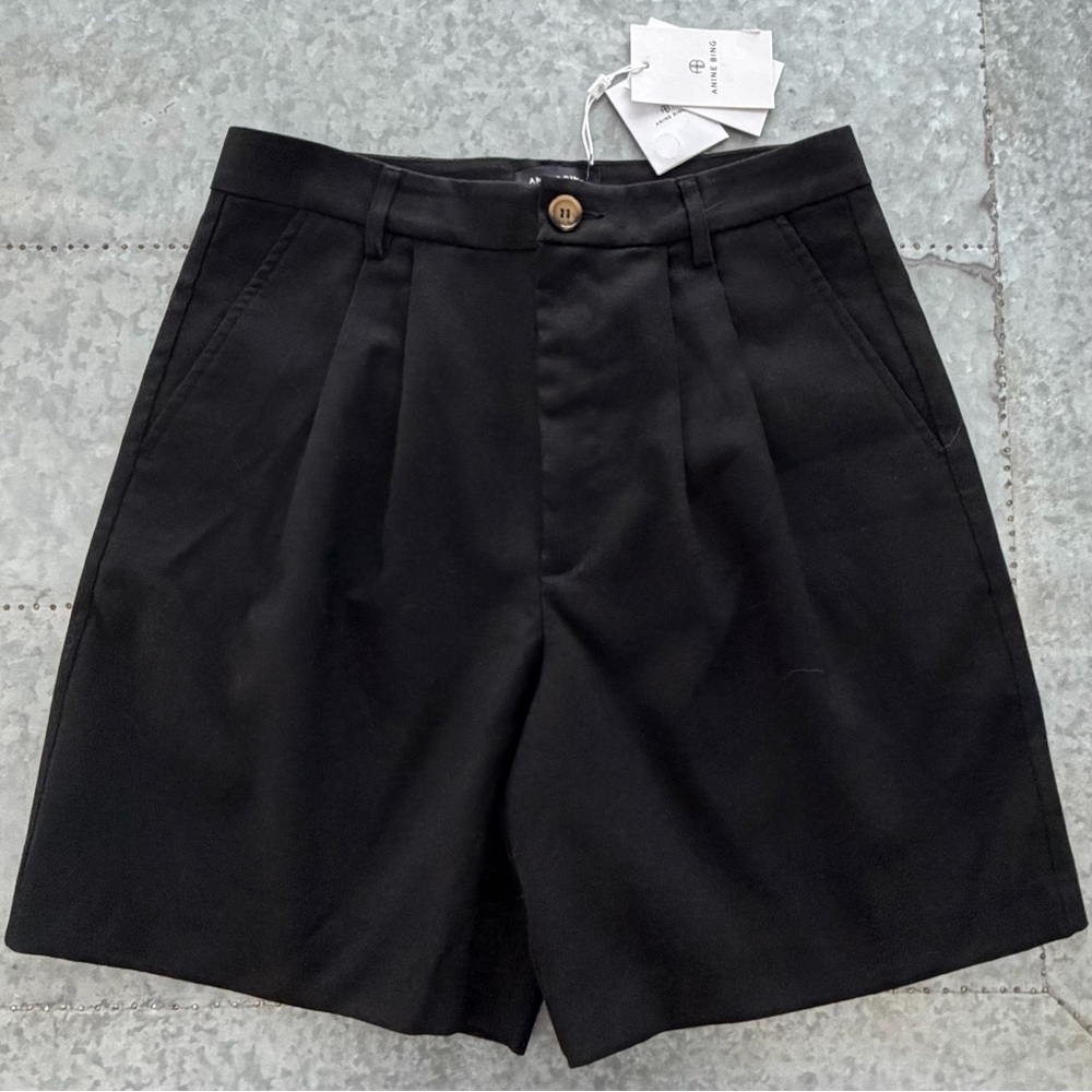 Anine Bing Bermuda Shorts NWT Black Size 10US 40EU